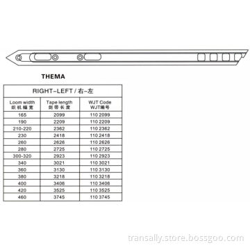 Rapier Loom Tapes for Thema
